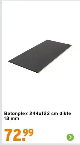 GAMMA Betonplex 244x122 cm dikte 18 mm aanbieding