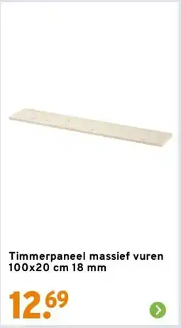 GAMMA Timmerpaneel massief vuren 100x20 cm 18 mm aanbieding