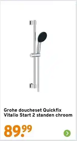 GAMMA Grohe doucheset Quickfix Vitalio Start 2 standen chroom aanbieding
