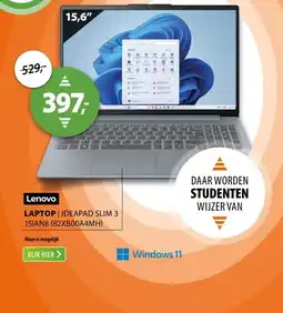 Expert Lenovo IdeaPad Slim 3 15IAN8 (82XB00A4MH) aanbieding
