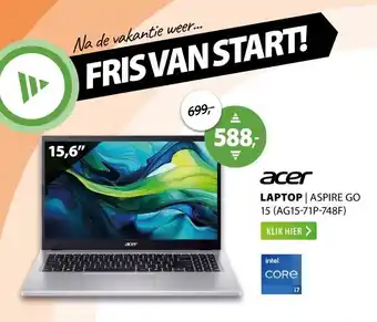 Expert Acer Aspire Go 15 (AG15-71P-748F) aanbieding