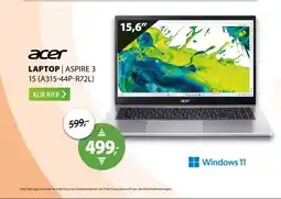 Expert Acer Aspire 3 15 (A315-44P-R72L) Zilver aanbieding