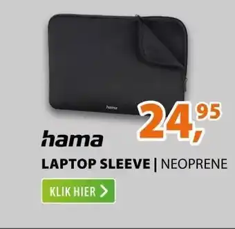 Expert Hama Laptop sleeve Neoprene 15,6 Zwart aanbieding