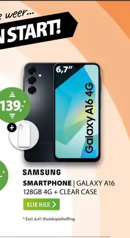 Expert Samsung Galaxy A16 128GB 4G + Clear Case aanbieding