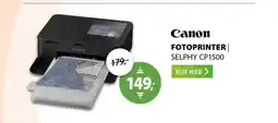 Expert Canon SELPHY CP1500 fotoprinter met papier Zwart aanbieding