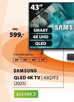 Expert Samsung QLED 4K 43Q7F3 (2025) aanbieding