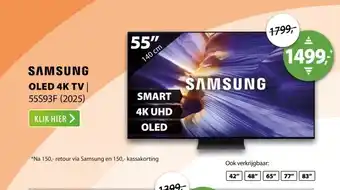 Expert Samsung OLED 4K 55S93F (2025) aanbieding