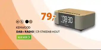 Expert Kenwood CR-ST40DAB Hout aanbieding