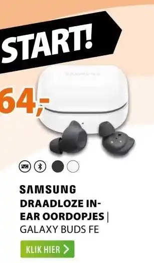 Expert SAMSUNG DRAADLOZE IN- EAR OORDOPJES aanbieding