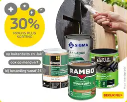 Praxis Op buitenbeits en lak aanbieding