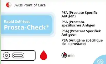 DA Swiss Point of Care Zelftest Prosta-Check aanbieding