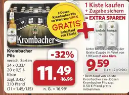 Combi Krombacher Pils aanbieding