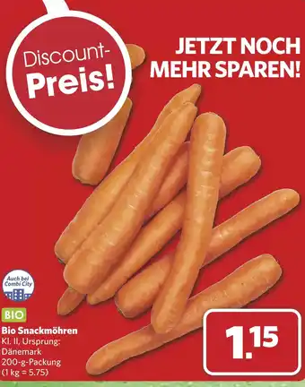 Combi BIO Bio Snackmöhren aanbieding