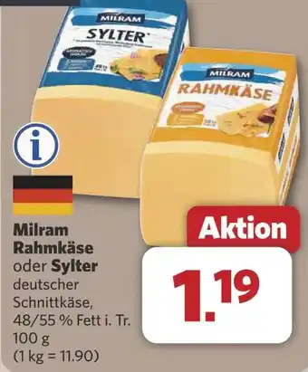 Combi Milram Rahmkäse oder Sylter aanbieding