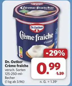 Combi Dr. Oetker Crème fraîche aanbieding