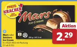 Combi Mars oder Snickers Ice Cream aanbieding