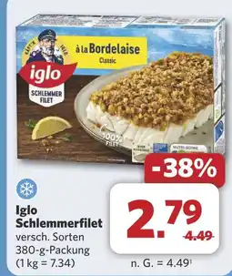 Combi Iglo Schlemmerfilet aanbieding