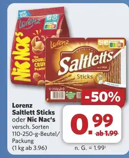 Combi Lorenz Saltlett Sticks oder Nic Nac's aanbieding