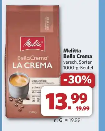 Combi Melitta Bella Crema aanbieding