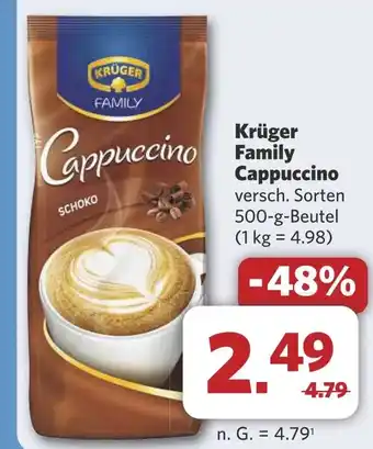 Combi Krüger Family Cappuccino aanbieding
