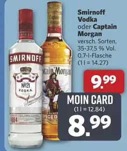 Combi Smirnoff Vodka oder Captain Morgan aanbieding