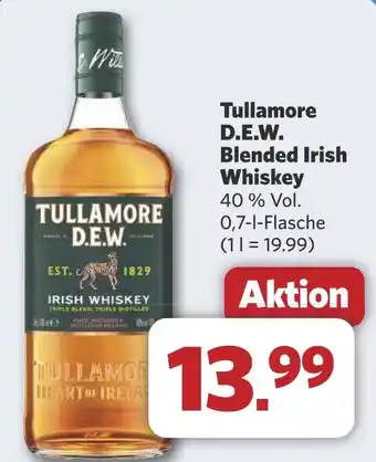 Combi Tullamore D.E.W. Blended Irish Whiskey aanbieding