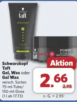 Combi Schwarzkopf Taft Gel, Wax oder Gel Wax aanbieding