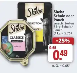 Combi Sheba Schale oder Pouch aanbieding