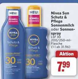 Combi Nivea Sun Schutz & Pflege Sonnenmilch oder Sonnen- spray aanbieding