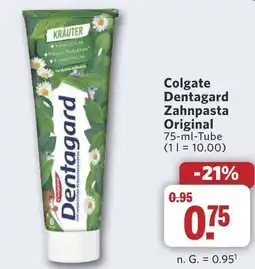 Combi Colgate Dentagard Zahnpasta Original aanbieding
