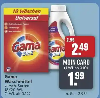 Combi Gama Waschmittel aanbieding
