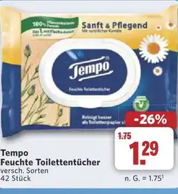 Combi Tempo Feuchte Toilettentücher aanbieding
