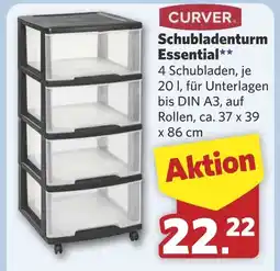 Combi CURVER. Schubladenturm Essential⭑* aanbieding