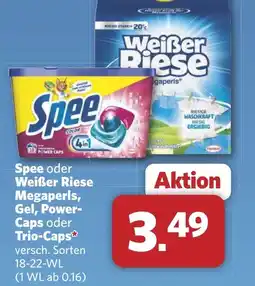 Combi Spee oder Weißer Riese Megaperls, Gel, Power- Caps oder Trio-Caps aanbieding