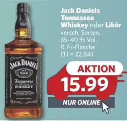Combi Jack Daniels Tennessee Whiskey oder Likör aanbieding