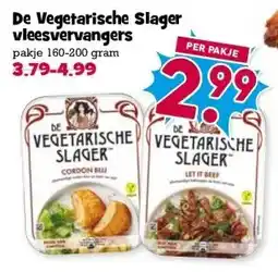 Boon`s Markt De Vegetarische Slager vleesvervangers aanbieding