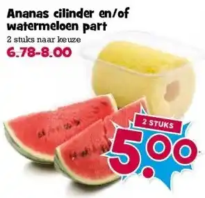 Boon`s Markt Ananas cilinder en/of watermeloen part aanbieding