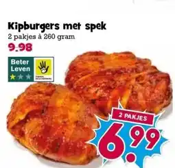 Boon`s Markt Kipburgers met spek aanbieding