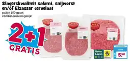 Boon`s Markt Slagerskwaliteit salami, snijworst en/of Elzasser cervelaat aanbieding