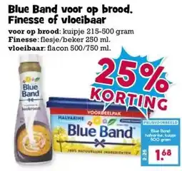 Boon`s Markt Blue Band voor op brood. Finesse of vloeibaar aanbieding
