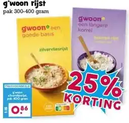 Boon`s Markt g'woon rijst aanbieding