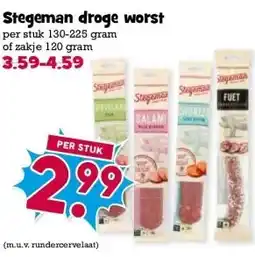 Boon`s Markt Stegeman droge worst aanbieding