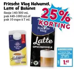 Boon`s Markt Friesche Vlag Halvamel, Latte of Balance aanbieding