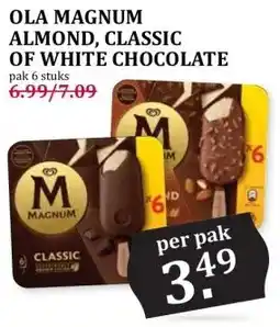 Boon`s Markt OLA MAGNUM ALMOND, CLASSIC OF WHITE CHOCOLATE aanbieding