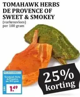 Boon`s Markt TOMAHAWK HERBS DE PROVENCE OF SWEET & SMOKEY aanbieding