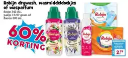 Boon`s Markt Robijn drywash, wasmiddeldoekjes of wasparfum aanbieding