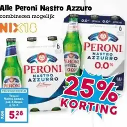 Boon`s Markt Alle Peroni Nastro Azzuro aanbieding