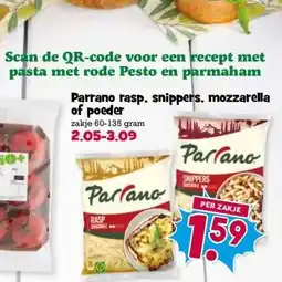 Boon`s Markt Parrano rasp, snippers, mozzarella of poeder aanbieding