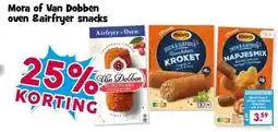 Boon`s Markt Mora of Van Dobben oven &airfryer snacks aanbieding
