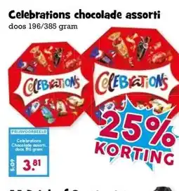 Boon`s Markt Celebrations chocolade assorti aanbieding